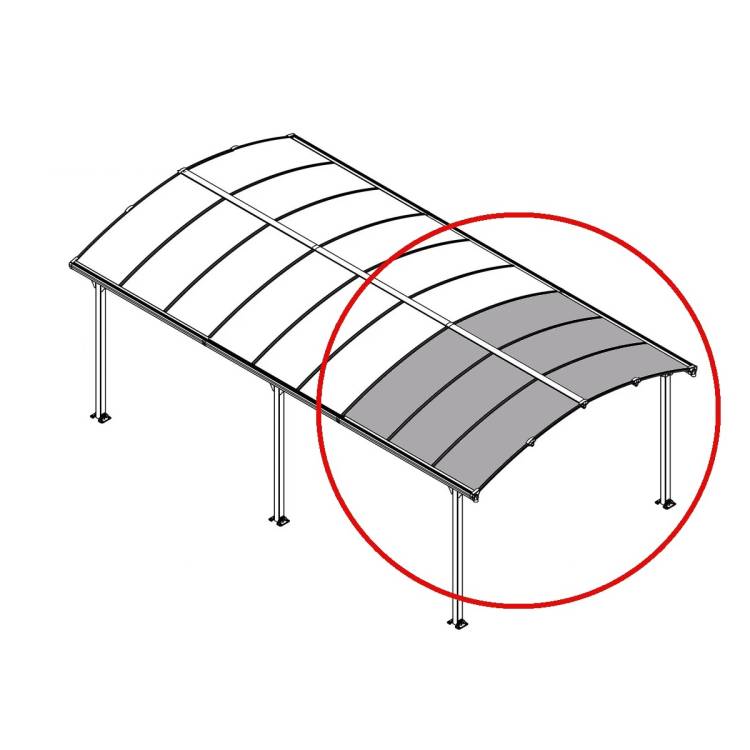 Obrázek k výrobku 62426 - Palram - Canopia Rozšiřovací modul pro přístřešky řady Arcadia (210 cm)