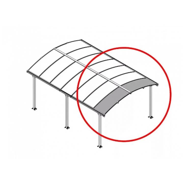 Obrázek k výrobku 62425 - Palram - Canopia Rozšiřovací modul pro přístřešky řady Arcadia (70 cm)