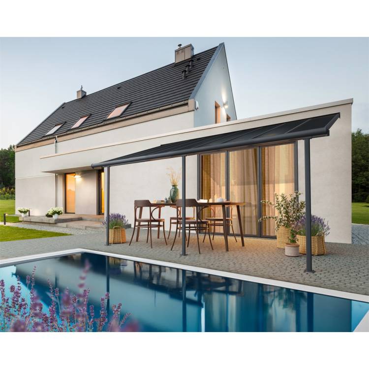 Obrázek k výrobku 67832 - Palram Capri 5400 antracit 3 x 5,46 hliníková (montovaná) pergola