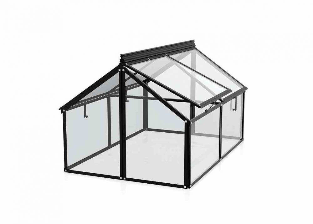 Obrázek k výrobku 80707 - pařeniště VITAVIA GAIA JUMBO čiré sklo 3 mm černé LG3736