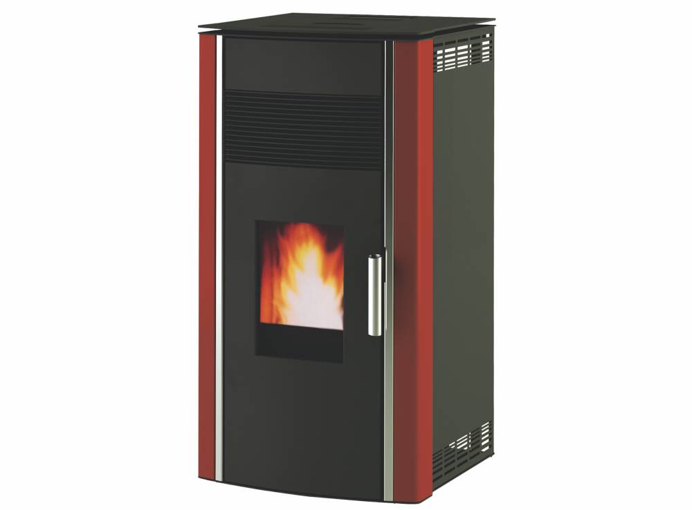 Obrázek k výrobku 77382 - Peletová kamna ALFA PLAM LUCA červená 12kW