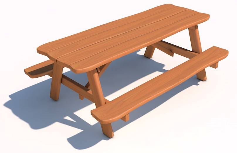 Obrázek k výrobku 47520 - Piknikový stolek z akátu 200 .