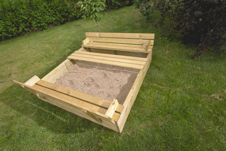 Obrázek k výrobku 49002 - Pískoviště Imprest s krytem Sandy 14 137x137x21cm