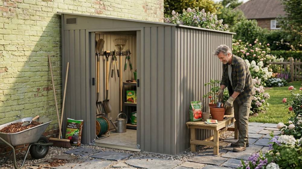 Obrázek k výrobku 92802 - plechový domek LANITPLAST WANDHAUS 78 WARM GREY LG4360