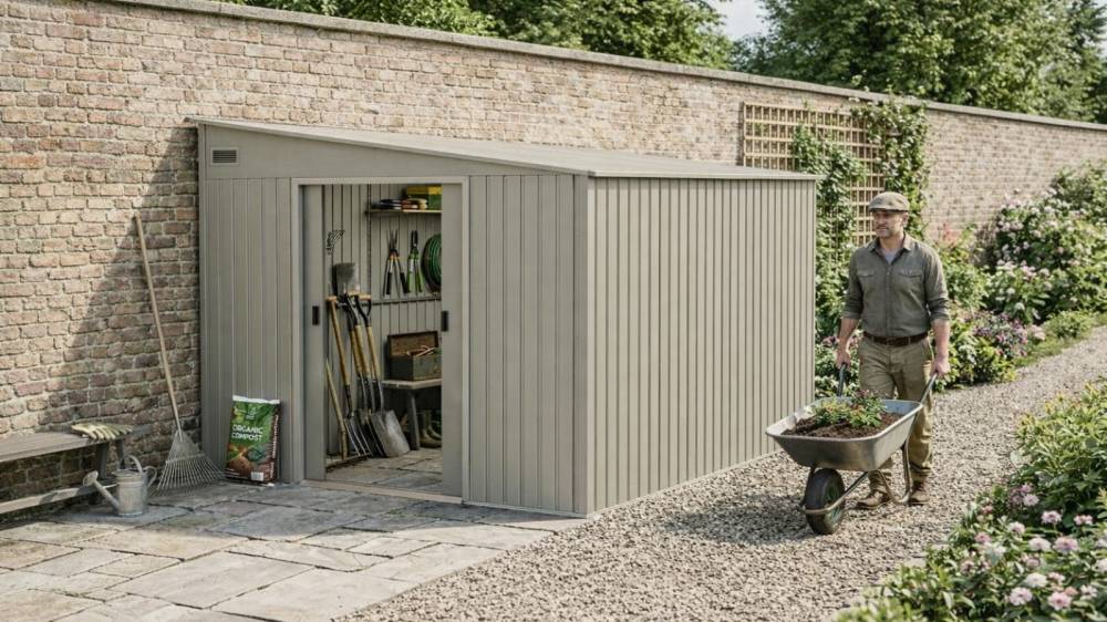 Obrázek k výrobku 92801 - plechový domek LANITPLAST WANDHAUS 911 WARM GREY LG4361