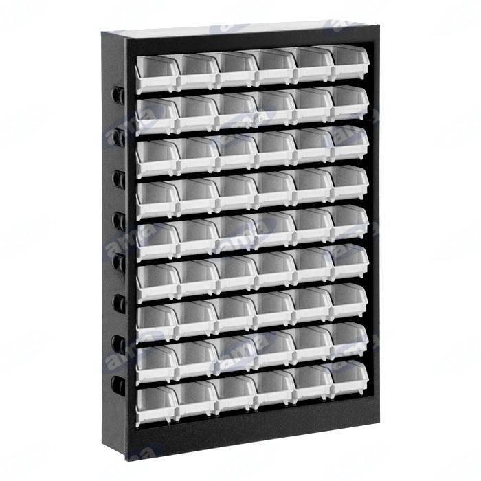 Obrázek k výrobku 5270 - Policový regál s boxy 54ks