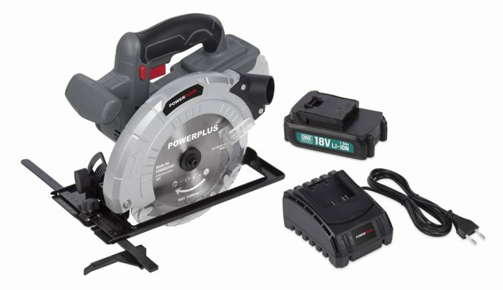 Obrázek k výrobku 54262 - POWEBSET23 - Aku okružní pila 18V 165mm LI-ION SET