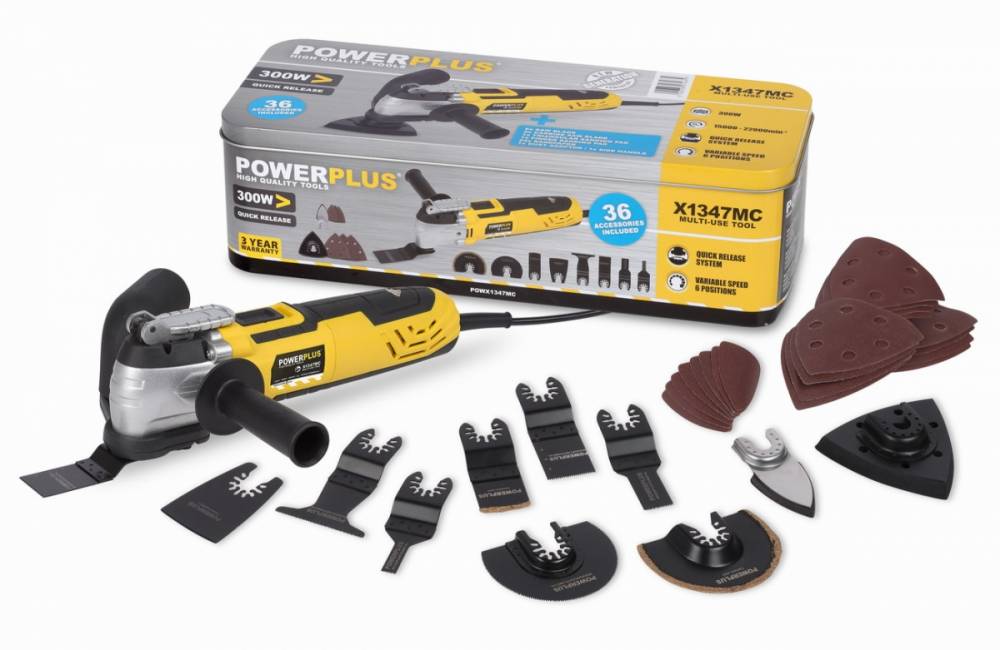 Obrázek k výrobku 40961 - POWX1347MC Multifunkční stroj / oscilační bruska 300 W