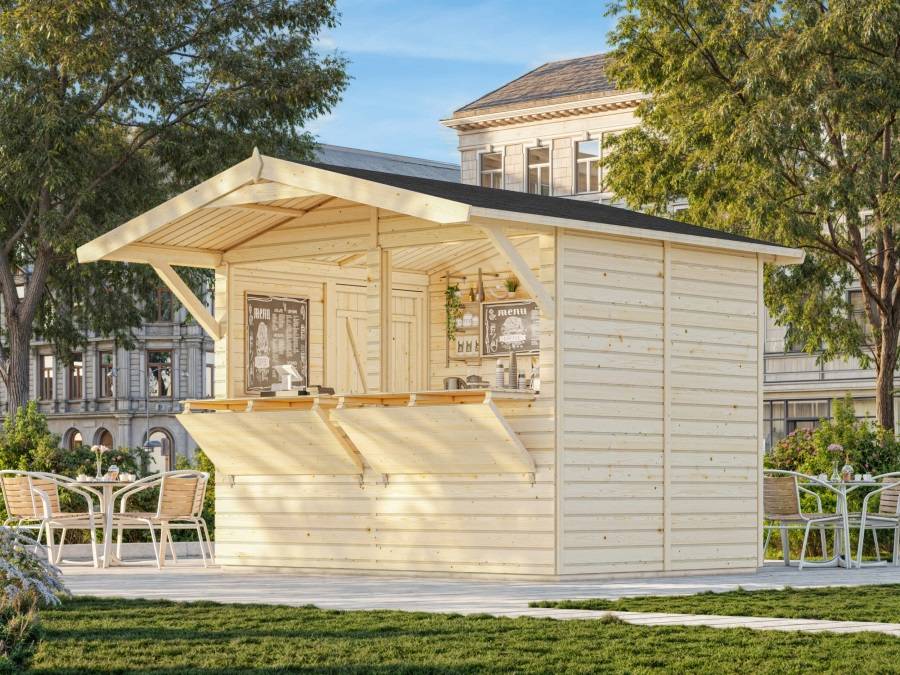 Obrázek k výrobku 20957 - Prodejní stánek Stella 5 m2  (273x190cm) tl. 16mm