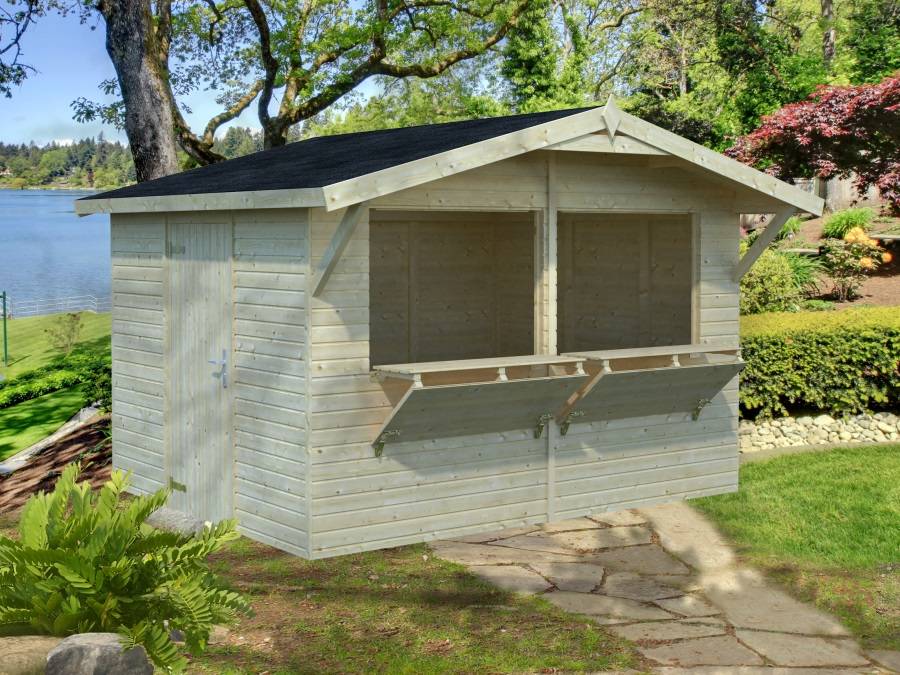 Obrázek k výrobku 39414 - Prodejní stánek Stella 8,2 m2 323 x 259 cm tl. 16 mm