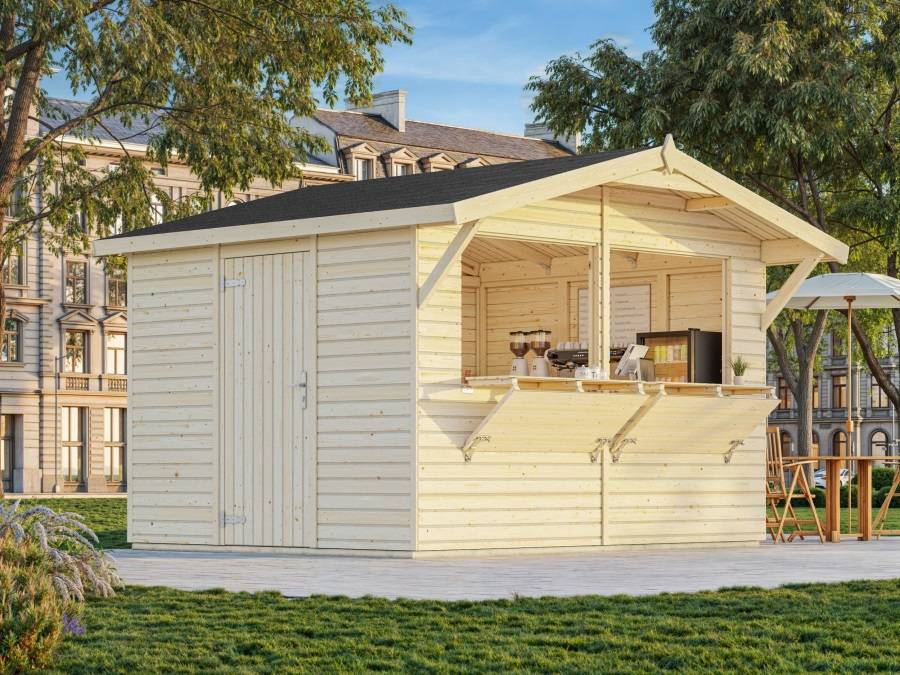 Obrázek k výrobku 39414 - Prodejní stánek Stella 8,2 m2 323 x 259 cm tl. 16 mm