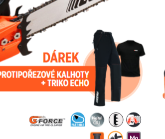 Obrázek k výrobku 82164 - Protipořezové kalhoty Echo + tričko Echo