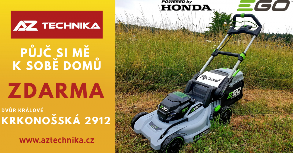 Obrázek k výrobku 76789 - Půjč si a vyzkoušej AKU sekačku s pojezdem EGO LM1903E-SP