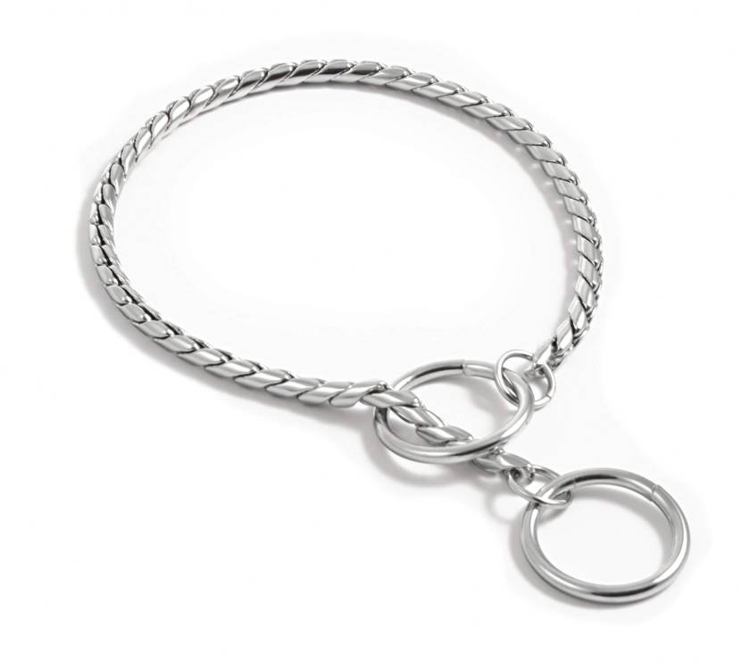 Obrázek k výrobku 75572 - Řetízkový obojek DeLuxe pro psa, stříbrný