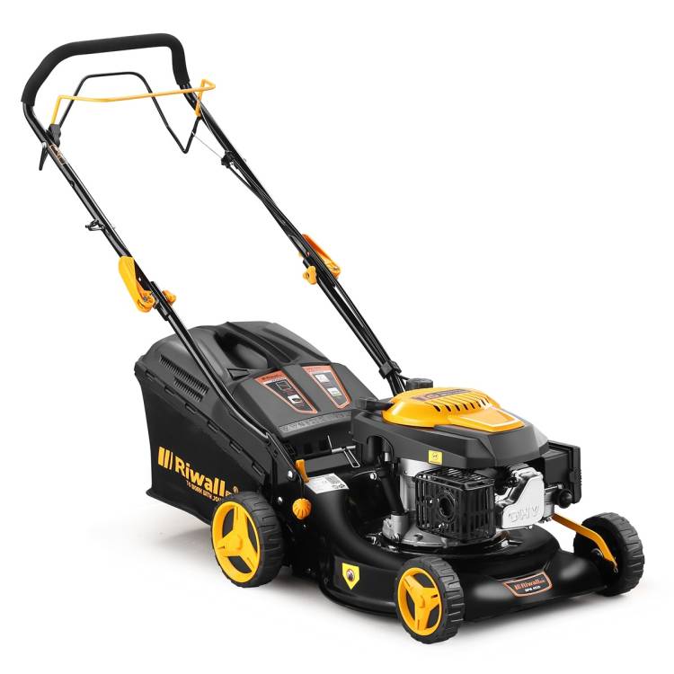 Obrázek k výrobku 62398 - Riwall PRO RPM 4235multifunkční travní sekačka 3 v 1 s benzinovým motorem a pojezdem