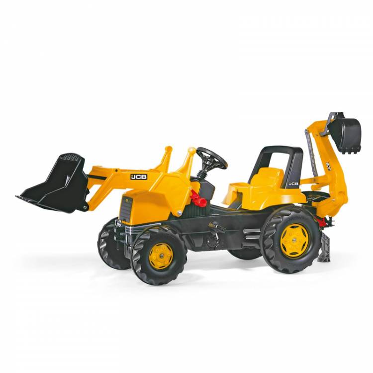 Obrázek k výrobku 81180 - Rolly Toys rollyJunior JCB šlapací traktor