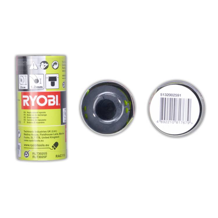 Obrázek k výrobku 41167 - Ryobi RAC 119 - 3 x strunová hlava s strunou 1,2 mm RLT 3025 S
