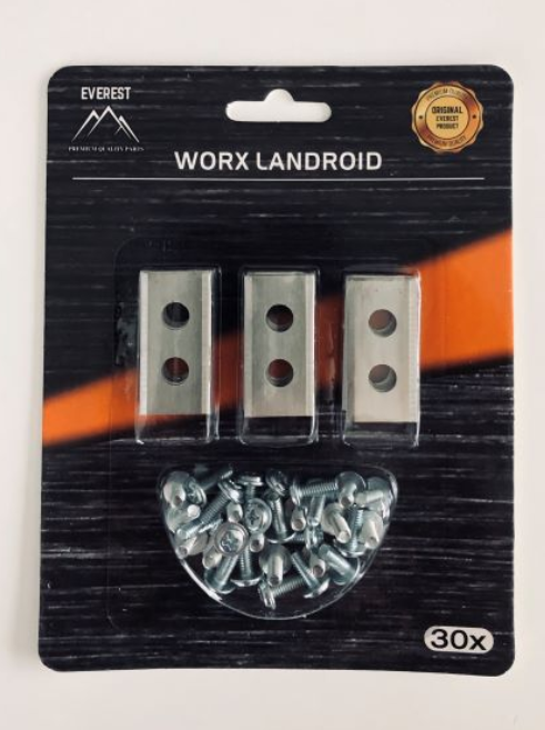 Obrázek k výrobku 93043 - Sada náhradních nožů 30 ks - Robotická sekačka Terramow