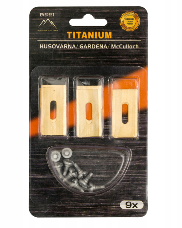 Obrázek k výrobku 90570 - Sada náhradních nožů 9 ks - Robotická sekačka Luba Mammotion