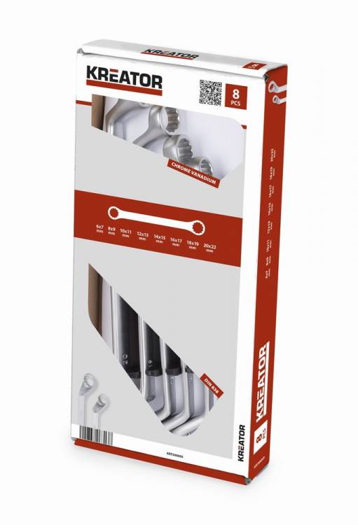 Obrázek k výrobku 15469 - Sada oboustranných očkových klíčů 6-22mm - 8ks