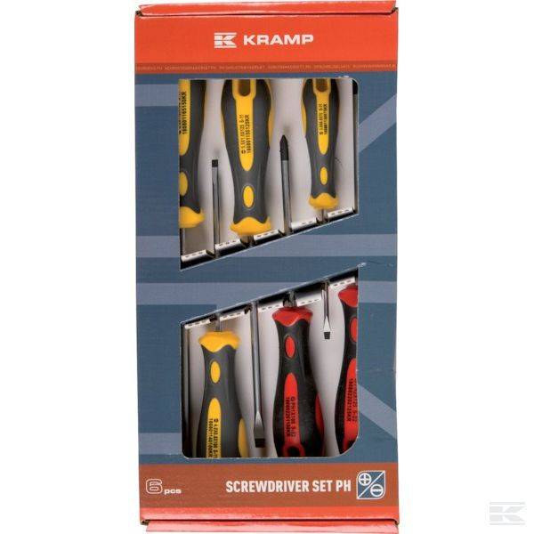 Obrázek k výrobku 55470 - Sada šroubováků plochých/křížových, 6 ks