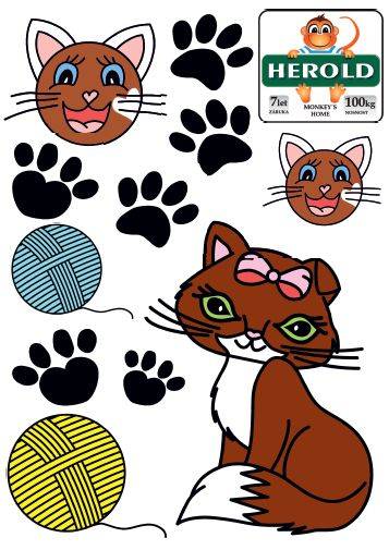 Obrázek k výrobku 53600 - Samolepky na skluzavku KOČKA .