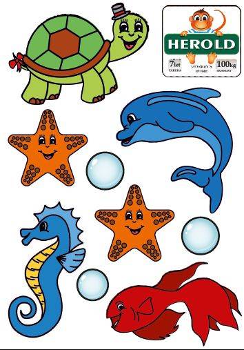 Obrázek k výrobku 53601 - Samolepky na skluzavku MOŘSKÝ SVĚT .