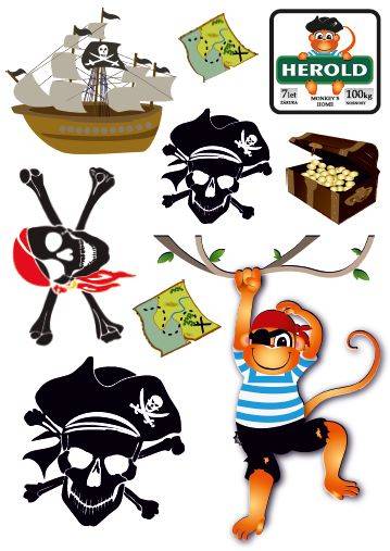 Obrázek k výrobku 53599 - Samolepky na skluzavku PIRÁT .