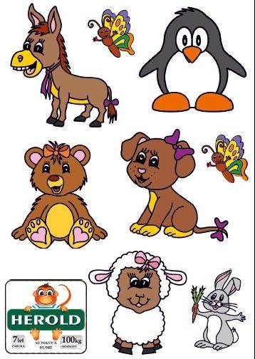 Obrázek k výrobku 53603 - Samolepky na skluzavku ZVÍŘÁTKO .