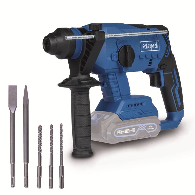 Obrázek k výrobku 91927 - Scheppach BC-RHD230-Xaku 20 V IXES vrtací/sekací kladivo (bez baterie a nabíječky)