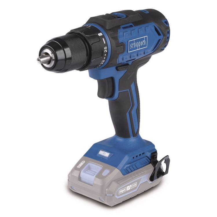 Obrázek k výrobku 91947 - Scheppach C-DD45-Xaku 20 V IXES vrtací šroubovák (bez baterie a nabíječky)
