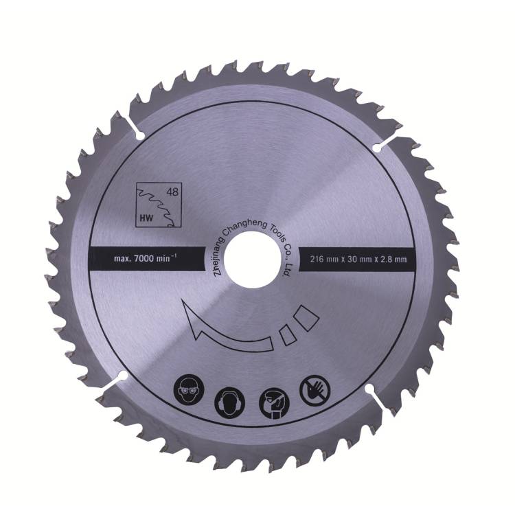 Obrázek k výrobku 26823 - Scheppach pilový kotouč na dřevo, TCT pr. 216/30/2,8, 48 zubů -