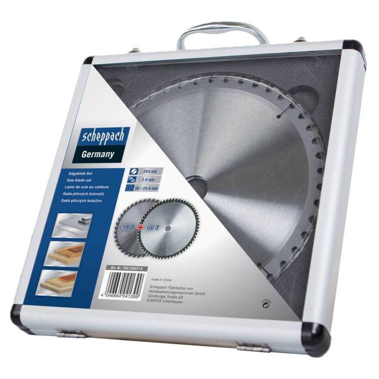 Obrázek k výrobku 37637 - Scheppach Sada 2 pilových kotoučů 254 mm -