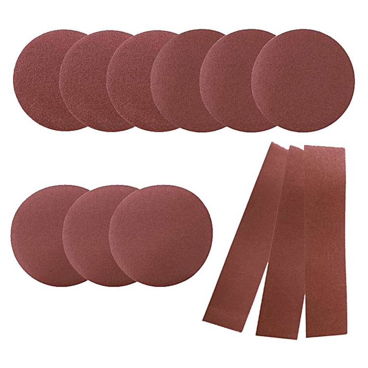 Obrázek k výrobku 39374 - Scheppach sada kulatých brusných papírů a pásů pro BTS 800 -