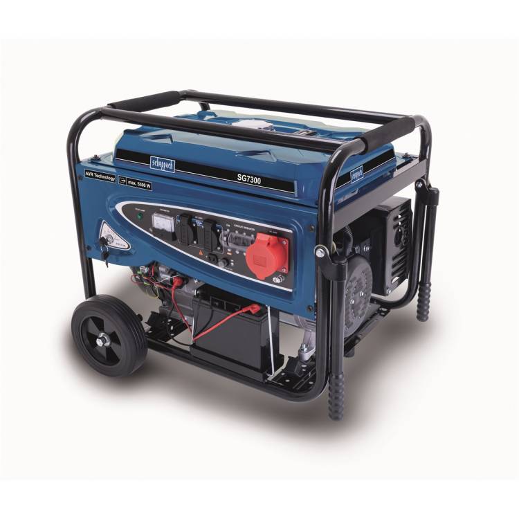 Obrázek k výrobku 78839 - Scheppach SG 7300Rámová elektrocentrála 5500 W s regulací AVR a elektrostartem