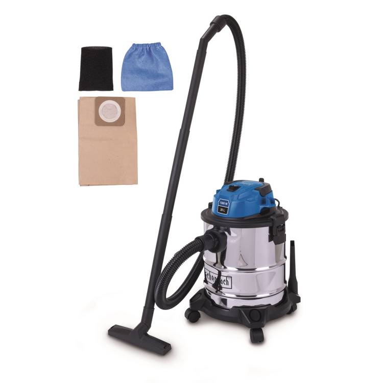 Obrázek k výrobku 93385 - Scheppach VC 20průmyslový vysavač na suché/mokré vysávání 20 l