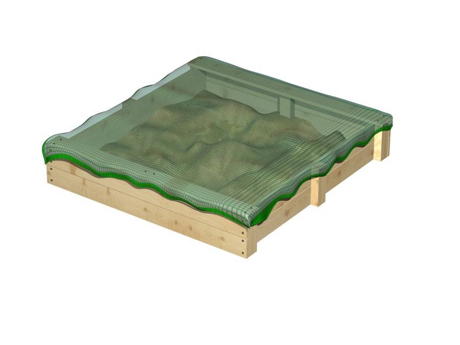 Obrázek k výrobku 21934 - SÍŤ NA PÍSKOVIŠTĚ proti kočkám 130x130cm .