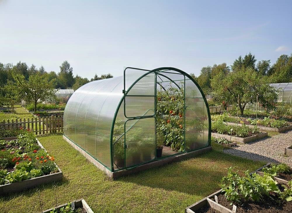 Obrázek k výrobku 92453 - skleník LANITPLAST DODO 300 3x4 m PC 6 mm zelený LG4353