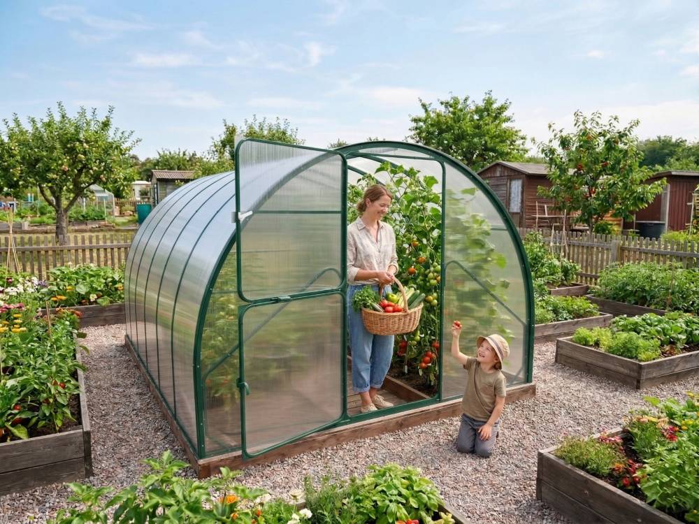 Obrázek k výrobku 92454 - skleník LANITPLAST DODO 300 3x4 m PC 8 mm zelený LG4354