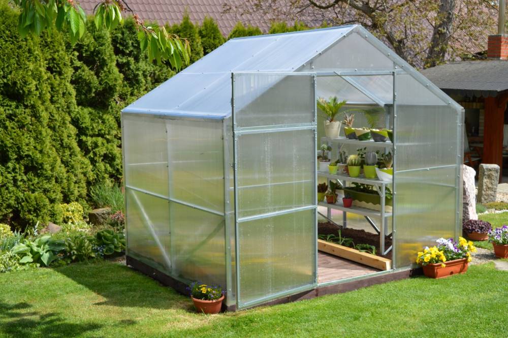 Obrázek k výrobku 72953 - skleník LANITPLAST DOMIK 2,6x4 m PC 6 mm