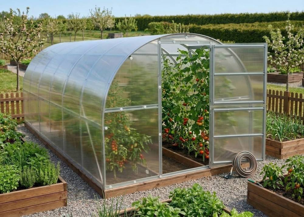 Obrázek k výrobku 92611 - skleník LANITPLAST KYKLOP2 3x6 m PC 6 mm LG4340