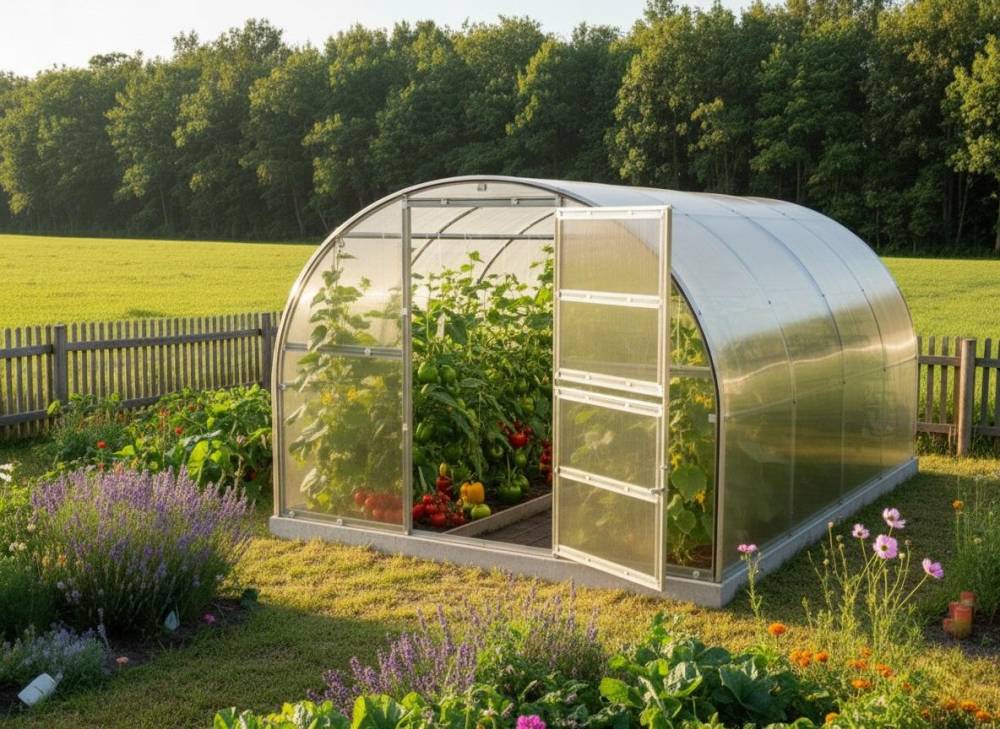 Obrázek k výrobku 94943 - skleník LANITPLAST KYKLOP2 SE 3x4 m PC 6 mm LG4794