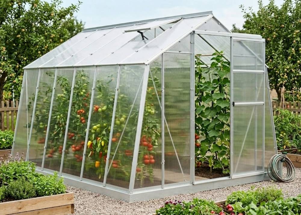 Obrázek k výrobku 94736 - skleník LANITPLAST LIMES Viva V7/3 2,47x3 m PC 6 mm LG4704