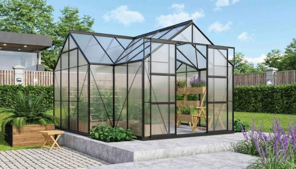 Obrázek k výrobku 41706 - skleník VITAVIA SIRIUS PC 6 mm černý