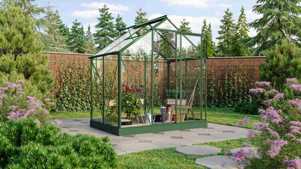 Obrázek k výrobku 80450 - skleník VITAVIA TRITON 2500 čiré sklo 3 mm zelený LG3652