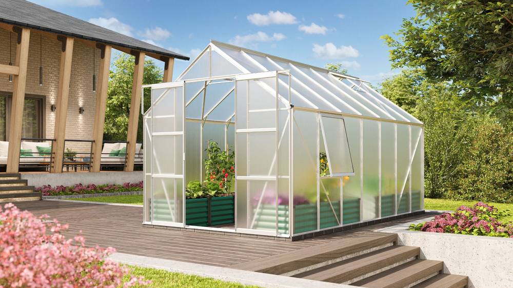 Obrázek k výrobku 41587 - skleník VITAVIA URANUS 11500 PC 6 mm stříbrný