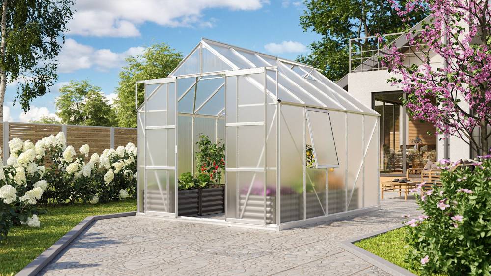 Obrázek k výrobku 41585 - skleník VITAVIA URANUS 8300 PC 6 mm stříbrný