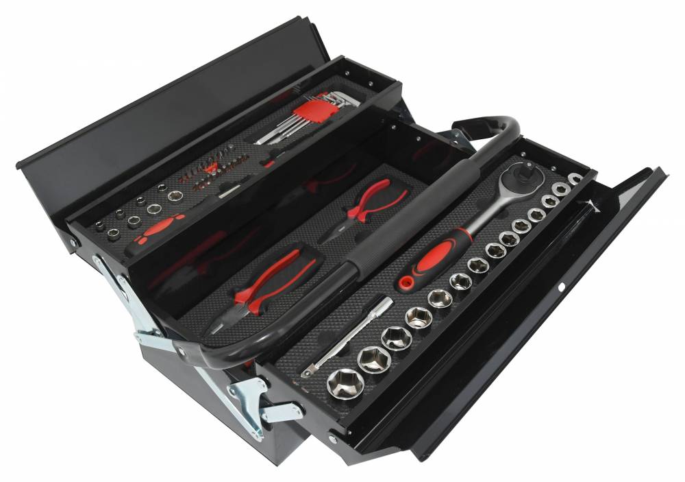 Obrázek k výrobku 68595 - Skříňka nářadí 63 dílů, METAL BOX