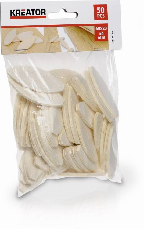 Obrázek k výrobku 15061 - Spojovací lamela 60 x 23 x 4 mm (50 ks)