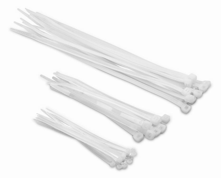 Obrázek k výrobku 15648 - Stahovací pásky bílé 5,0x120mm, 100ks